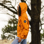 Aleutia Recycled 1/4 Zip Anorak - Sunrise Orange