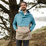 Aleutia Recycled 1/4 Zip Anorak - Larkspur Blue