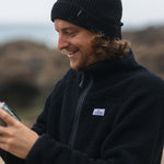 Tripper Full Zip Recycled Sherpa Fleece - Black