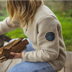 Maine Hooded Recycled Sherpa Fleece - Oatmeal