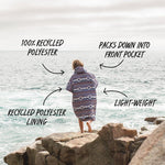 Wild Recycled Insulated Poncho - Stargazer Navy